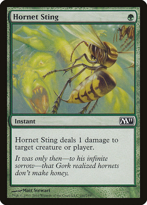 【Foil】【EN】スズメバチの一刺し/Hornet Sting [M11] 緑C No.181
