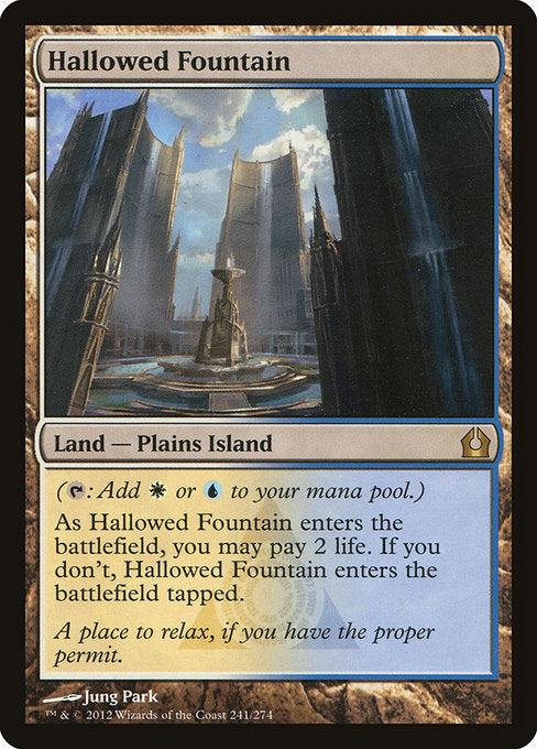 【Foil】【EN】神聖なる泉/Hallowed Fountain [RTR] 無R No.241