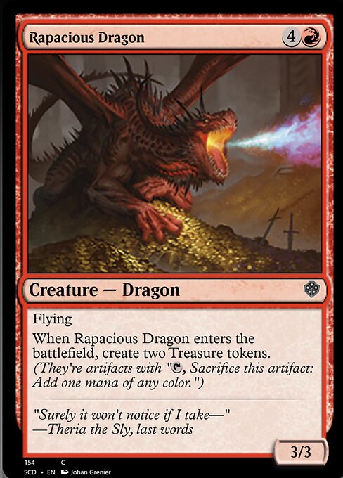 【EN】多欲なドラゴン/Rapacious Dragon [SCD] 赤C No.154