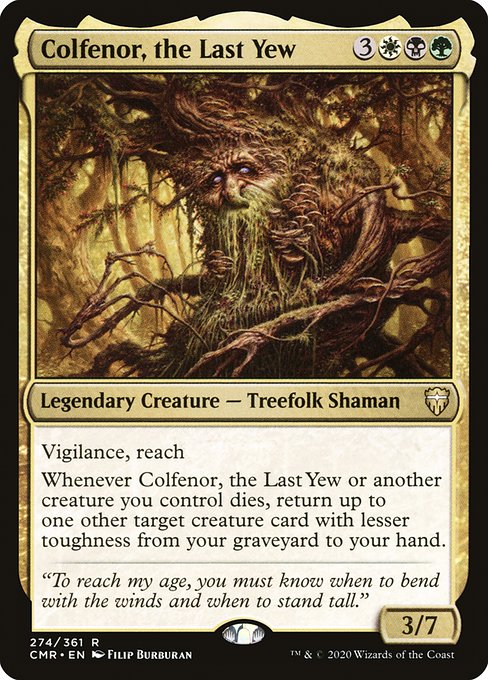 【Foil】【EN】最後のイチイ、コルフェノール/Colfenor, the Last Yew [CMR] 金R No.274