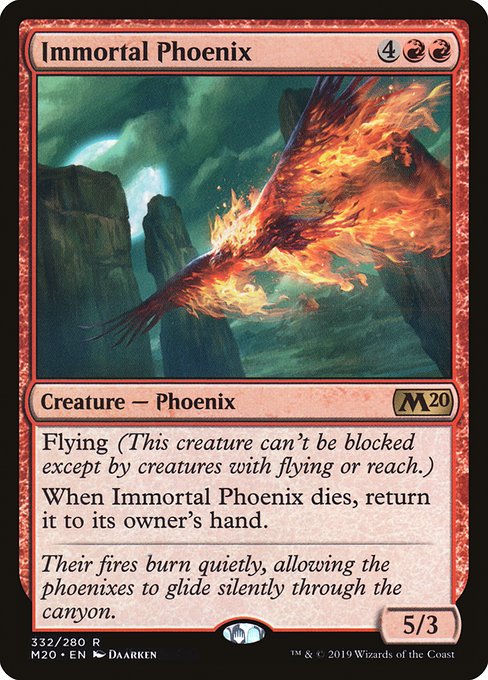 【EN】不死のフェニックス/Immortal Phoenix [M20] 赤R No.332