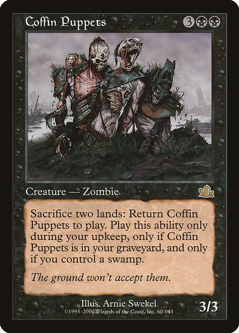 【Foil】【EN】Coffin Puppets [PCY] 黒R No.60