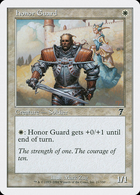 【EN】儀仗兵/Honor Guard [7ED] 白C No.21