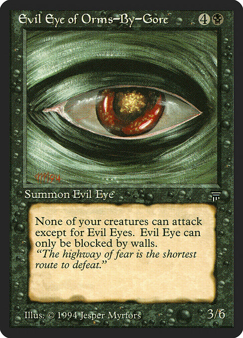 【EN】オームズ＝バイ＝ゴアの邪眼/Evil Eye of Orms-by-Gore [LEG] 黒U No.96