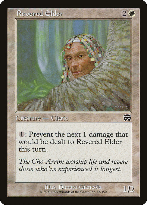 【Foil】【EN】有徳の古老/Revered Elder [MMQ] 白C No.43