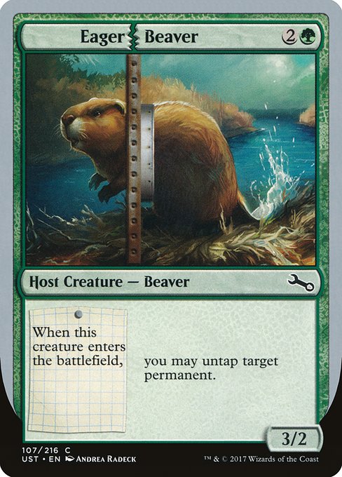 【Foil】【EN】Eager Beaver [UST] 緑C No.107