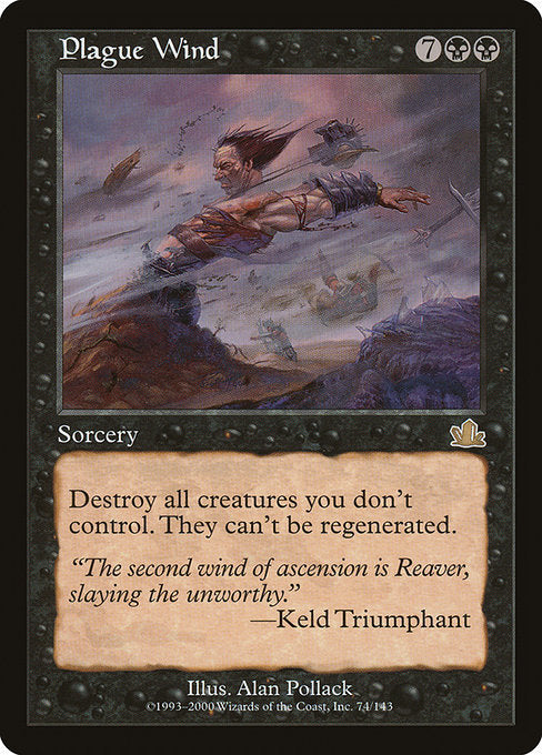 【Foil】【EN】疫病風/Plague Wind [PCY] 黒R No.74