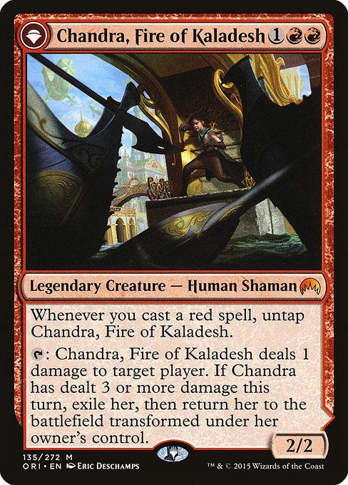 【EN】Chandra, Fire of Kaladesh // Chandra, Roaring Flame [ORI] 混M No.135