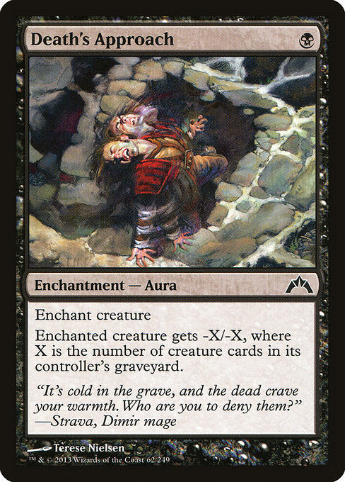 【Foil】【EN】死の接近/Death's Approach [GTC] 黒C No.62