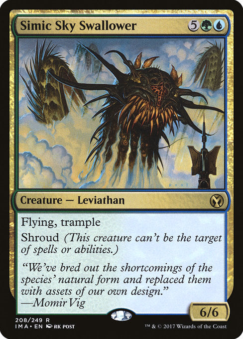 【Foil】【EN】シミックの空呑み/Simic Sky Swallower [IMA] 金R No.208