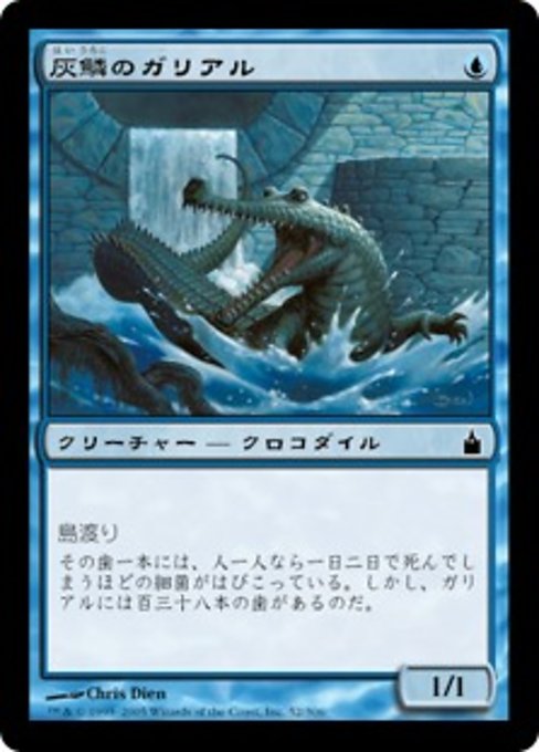 【Foil】【JP】灰鱗のガリアル/Grayscaled Gharial [RAV] 青C No.52