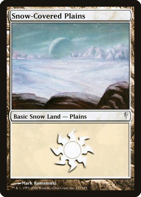 【EN】冠雪の平地/Snow-Covered Plains [CSP] 無C No.151