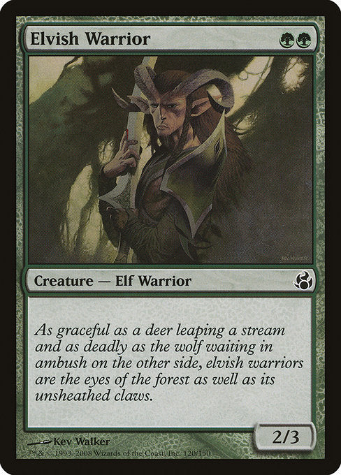 【Foil】【EN】エルフの戦士/Elvish Warrior [MOR] 緑C No.120