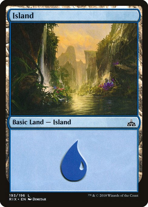 【Foil】【EN】島/Island [RIX] 無C No.193