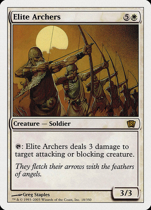 【EN】精鋭なる射手/Elite Archers [8ED] 白R No.18