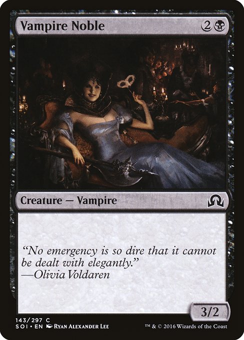 【Foil】【EN】吸血貴族/Vampire Noble [SOI] 黒C No.143