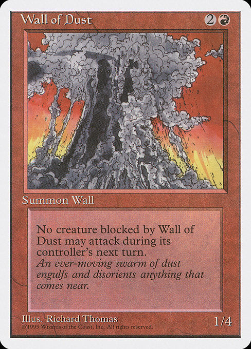 【EN】塵の壁/Wall of Dust [4ED] 赤U No.229