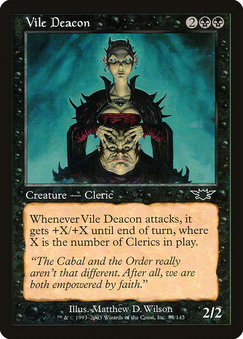 【Foil】【EN】不快な助祭/Vile Deacon [LGN] 黒C No.85