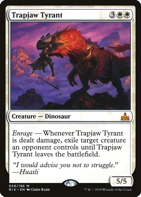 【EN】罠顎の暴君/Trapjaw Tyrant [RIX] 白M No.29