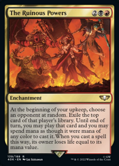 【Foil】【EN】The Ruinous Powers [40K] 金R No.139★