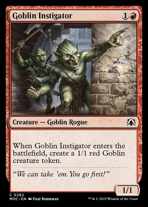 【EN】ゴブリンの扇動者/Goblin Instigator [MOC] 赤C No.282