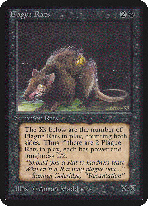 【EN】疫病ネズミ/Plague Rats [LEA] 黒C No.121