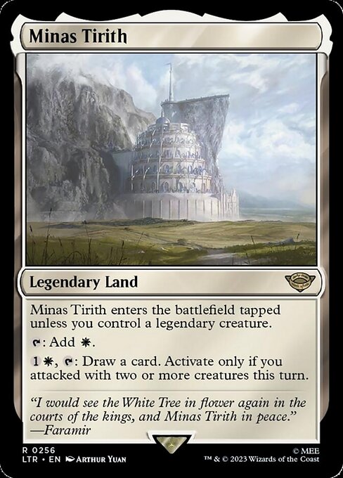 【Foil】【EN】ミナス・ティリス /Minas Tirith [LTR] 無R No.256