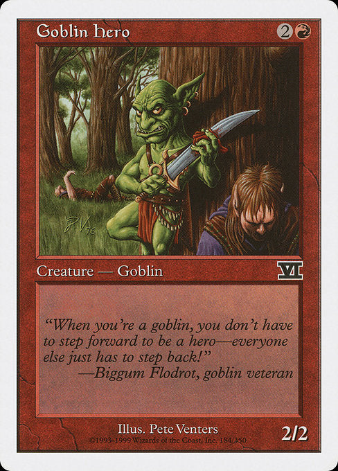【EN】ゴブリンの勇士/Goblin Hero [6ED] 赤C No.184