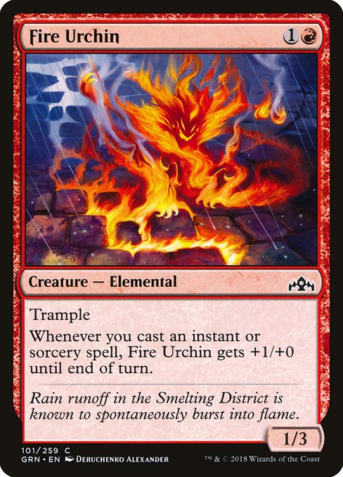 【Foil】【EN】火小僧/Fire Urchin [GRN] 赤C No.101
