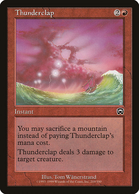 【Foil】【EN】雷音/Thunderclap [MMQ] 赤C No.219
