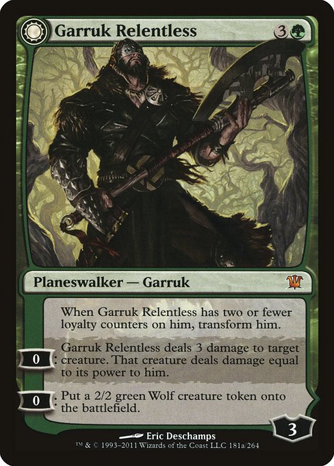 【EN】Garruk Relentless // Garruk, the Veil-Cursed [ISD] 混M No.181