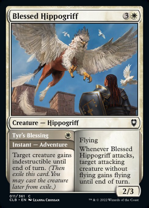 【Foil】【EN】Blessed Hippogriff // Tyr's Blessing [CLB] 混C No.11