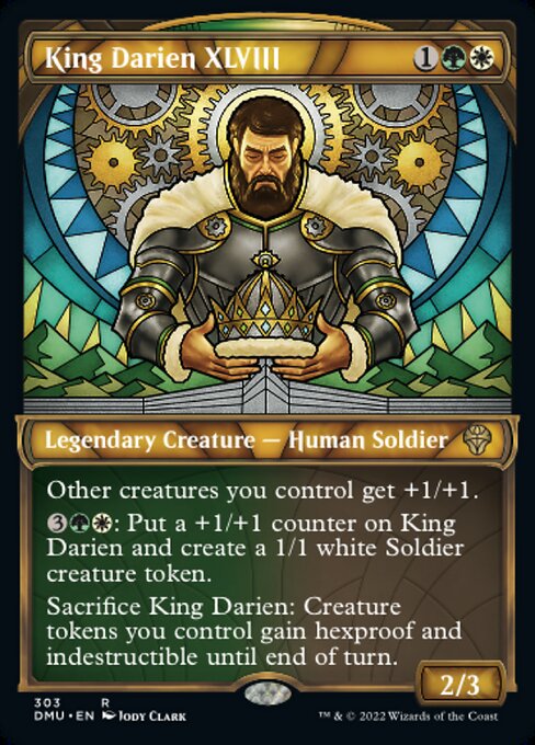 【Foil】【EN】国王ダリアン四十八世/King Darien XLVIII [DMU] 金R No.303