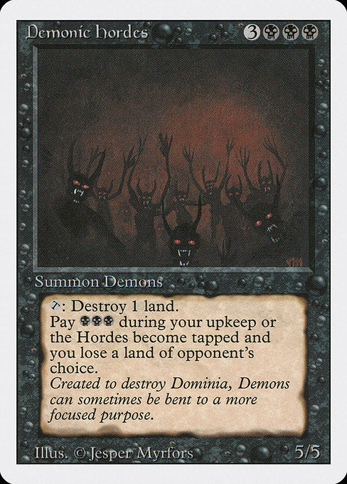 【EN】Demonic Hordes [3ED] 黒R No.104