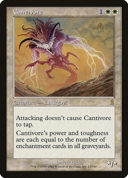 【Foil】【EN】歌を食うもの/Cantivore [ODY] 白R No.13