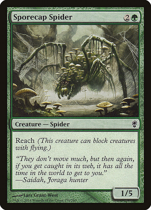 【Foil】【EN】胞子頭の蜘蛛/Sporecap Spider [CNS] 緑C No.179