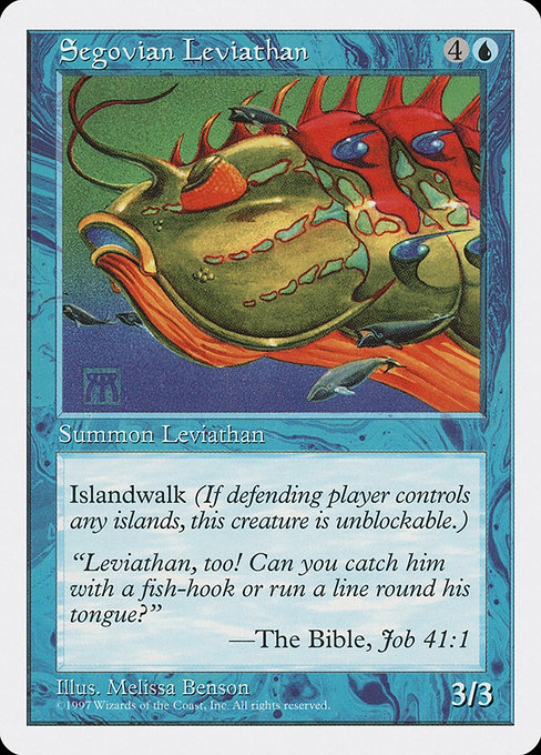 【EN】セゴビアの大怪魚/Segovian Leviathan [5ED] 青U No.122