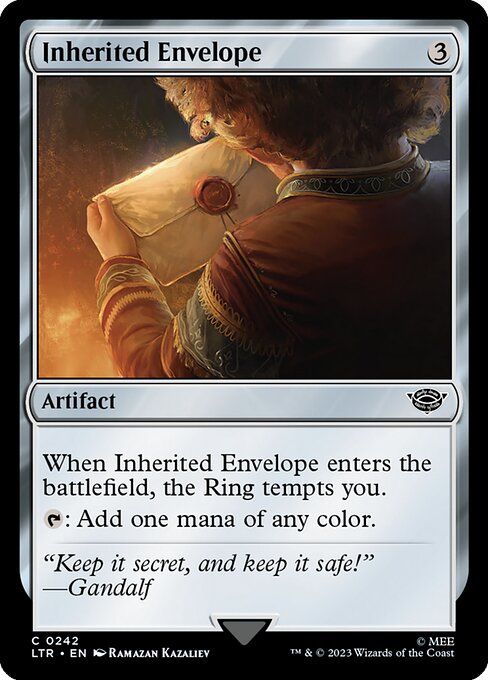 【Foil】【EN】受け継いだ封筒/Inherited Envelope [LTR] 茶C No.242