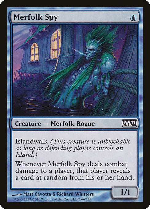 【Foil】【EN】マーフォークのスパイ/Merfolk Spy [M11] 青C No.66