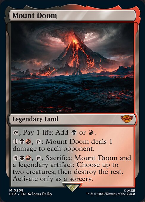 【Foil】【EN】滅びの山/Mount Doom [LTR] 無M No.258