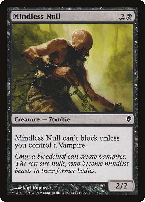 【Foil】【EN】愚鈍な虚身/Mindless Null [ZEN] 黒C No.103