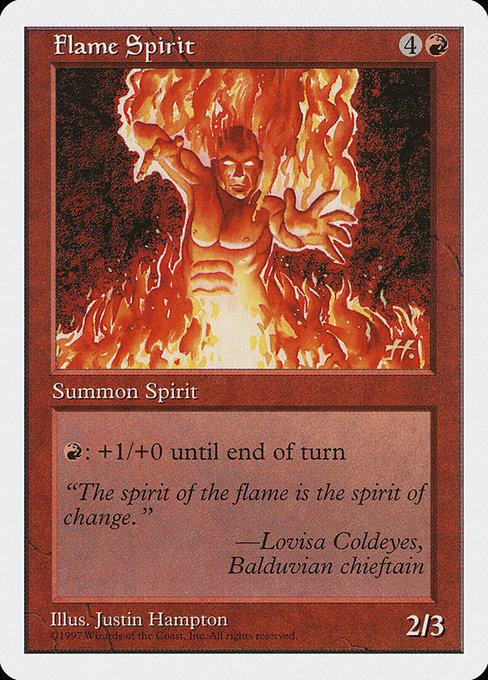 【EN】火炎の精/Flame Spirit [5ED] 赤U No.229