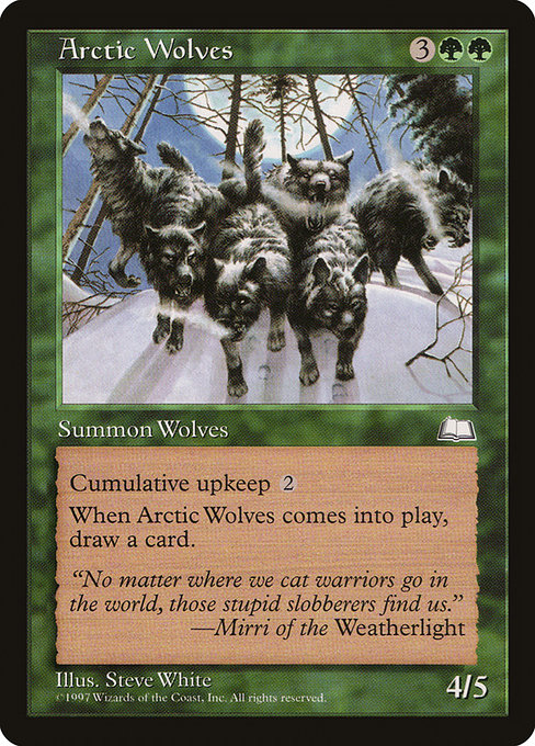 【EN】北極狼/Arctic Wolves [WTH] 緑U No.118