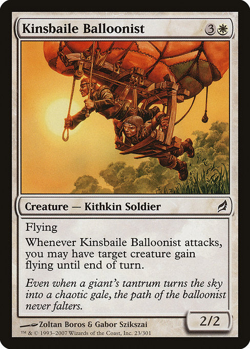 【Foil】【EN】キンズベイルの風船使い/Kinsbaile Balloonist [LRW] 白C No.23