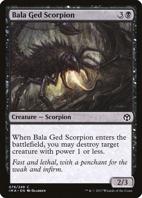 【EN】バーラ・ゲドの蠍/Bala Ged Scorpion [IMA] 黒C No.79