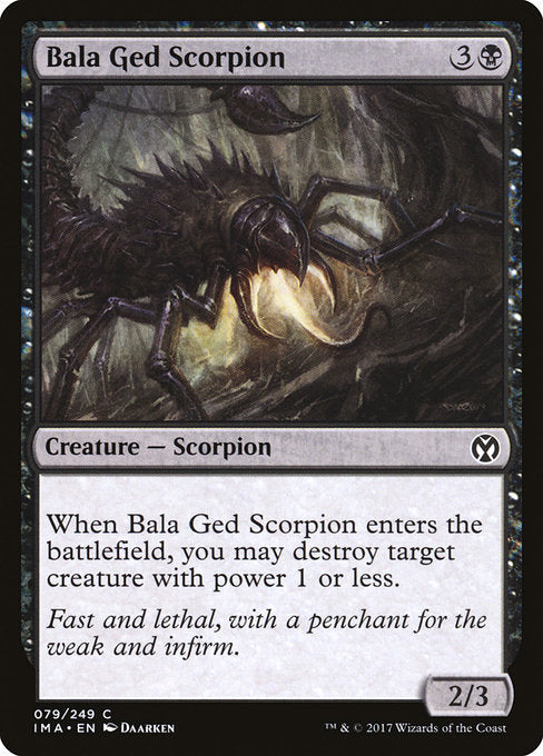 【Foil】【EN】バーラ・ゲドの蠍/Bala Ged Scorpion [IMA] 黒C No.79