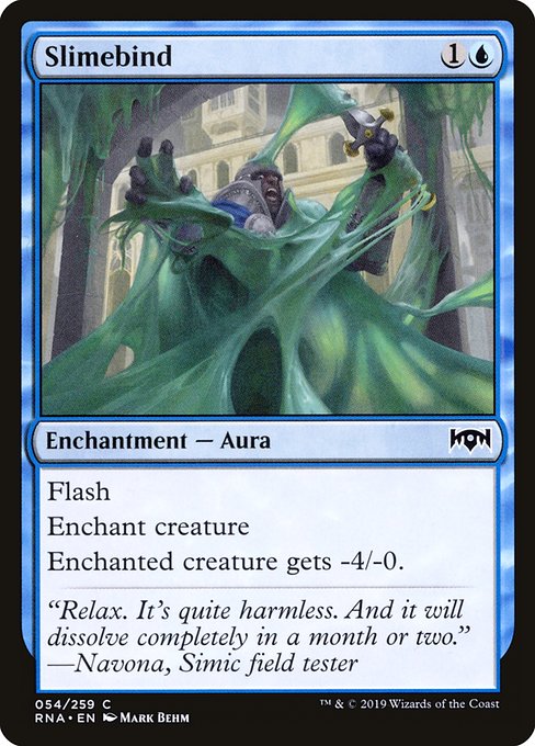 【Foil】【EN】スライム縛り/Slimebind [RNA] 青C No.54