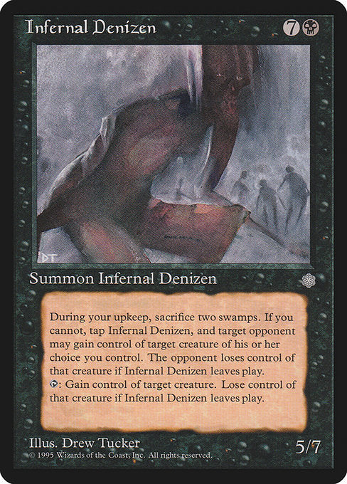 【EN】Infernal Denizen [ICE] 黒R No.136