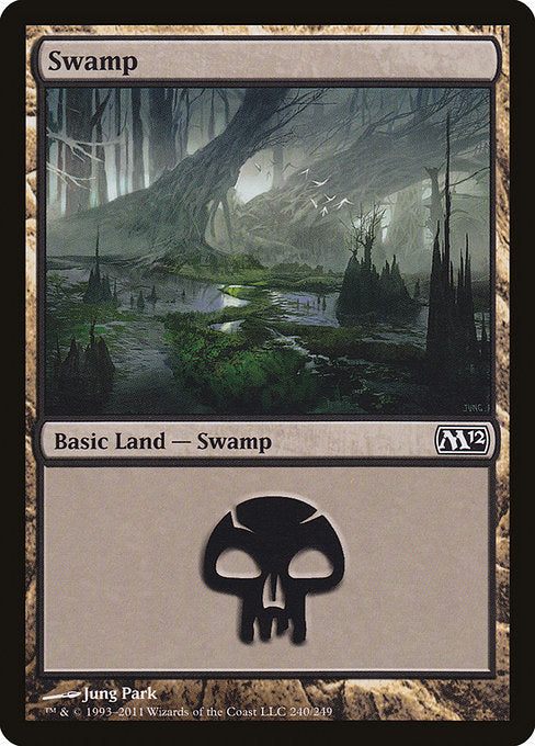 【Foil】【EN】沼/Swamp [M12] 無C No.240