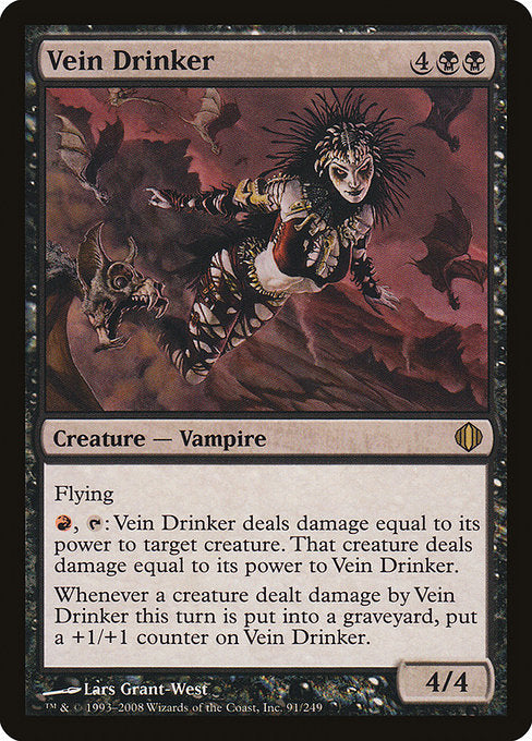 【Foil】【EN】血流を飲む者/Vein Drinker [ALA] 黒R No.91